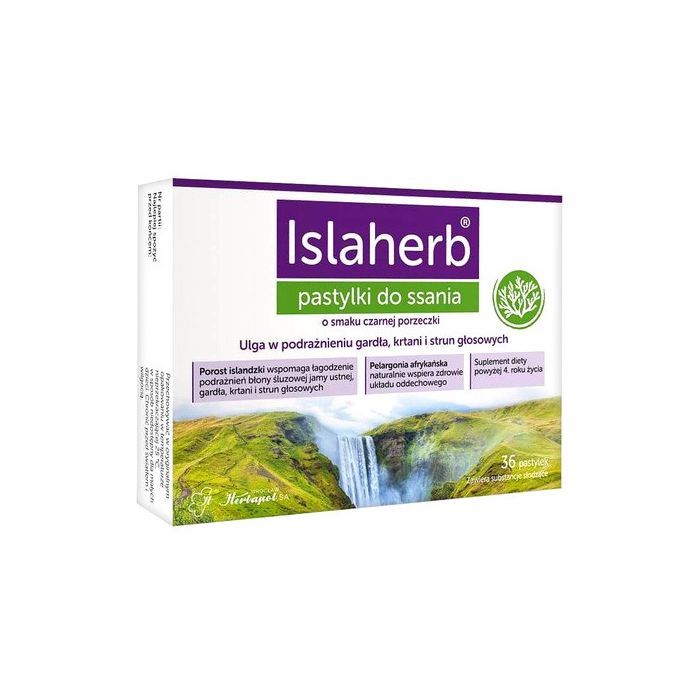 Islaherb, pastylki do ssania, 36 szt.