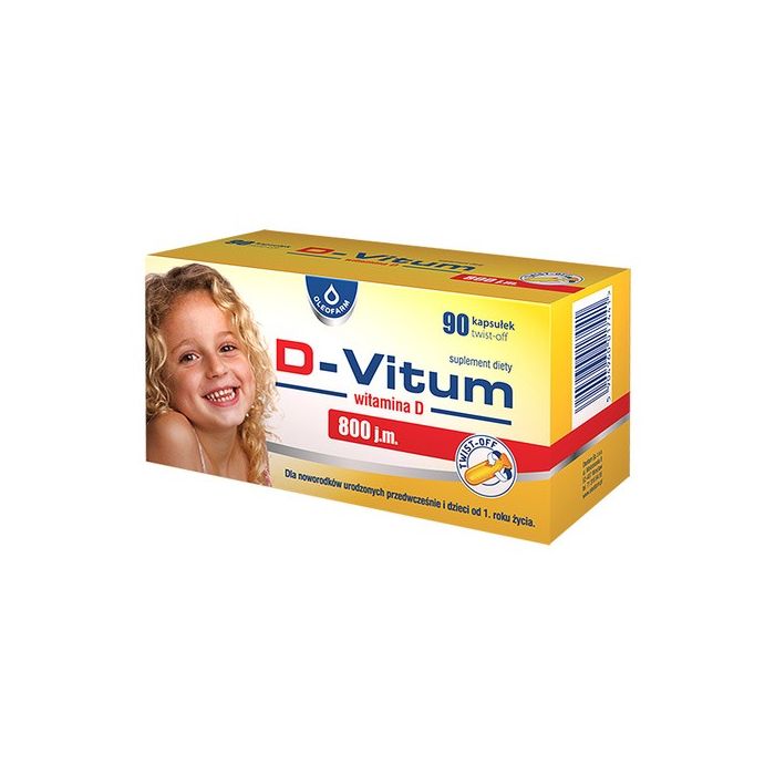 D-Vitum witamina D 800 j.m., kapsułki twist-off, 90 szt.