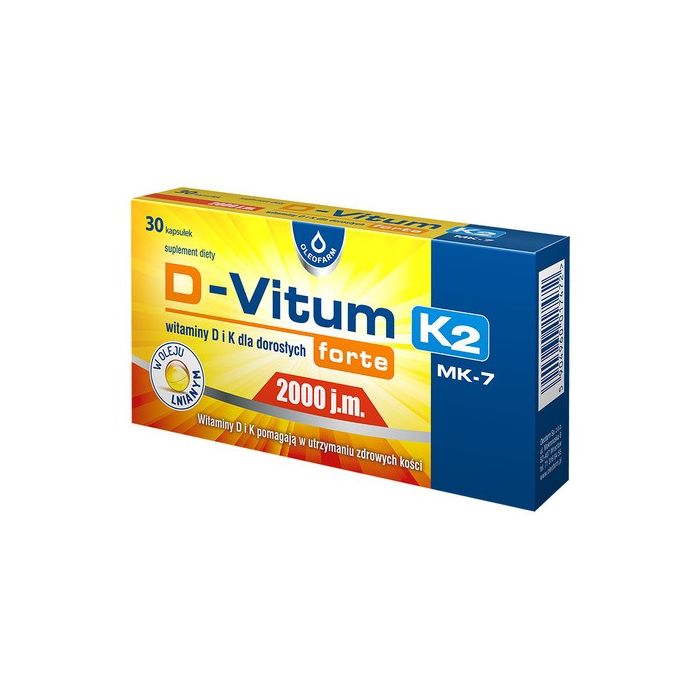 D-Vitum Forte 2000 j.m. K2, kapsułki, 30 szt.