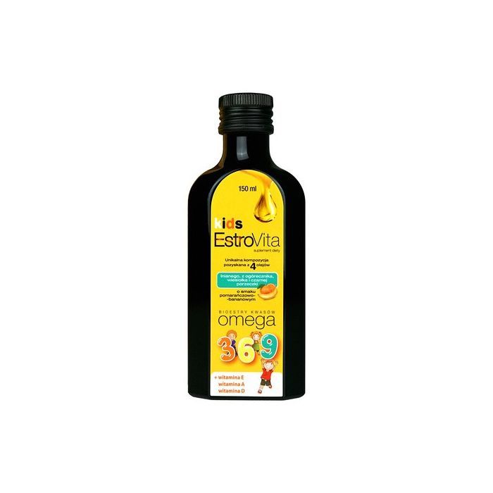 EstroVita Kids, płyn o smaku pomarańczowo-bananowym, 150 ml