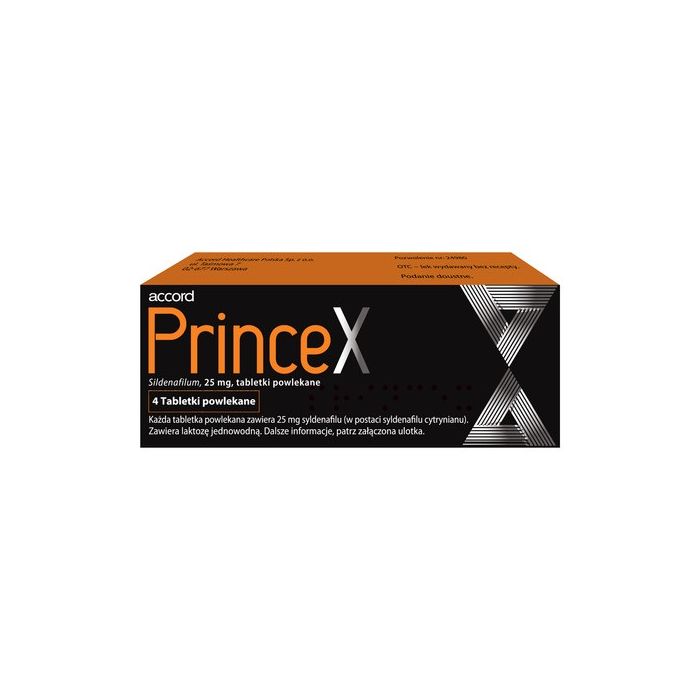Princex, 25 mg, tabletki powlekane, 4 szt.