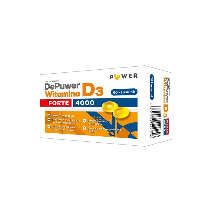 DePuwer Forte Witamina D3 4000, kapsułki, 60 szt.