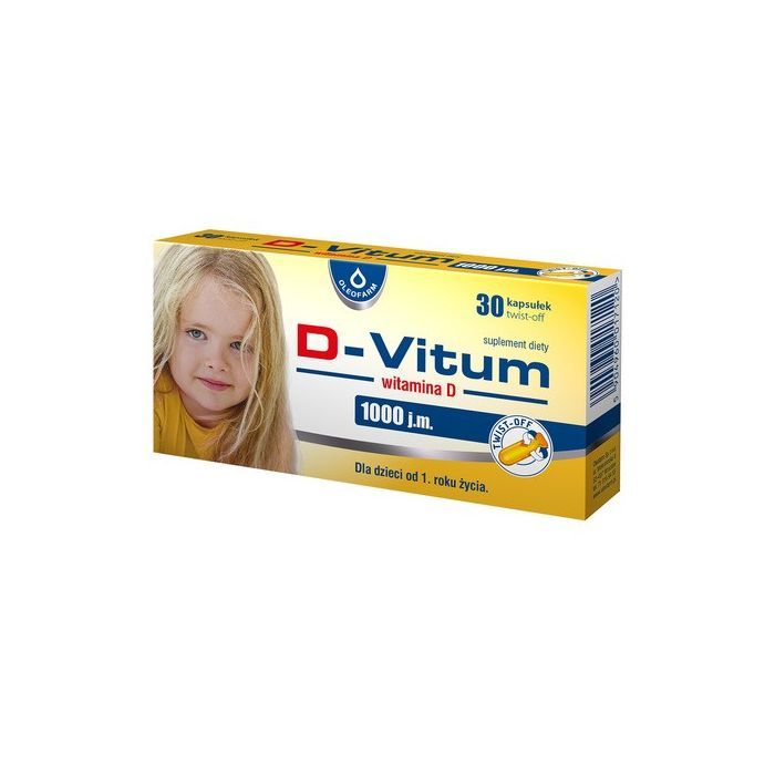 D-Vitum Witamina D 1000 j.m., kapsułki twist-off, 30 szt.