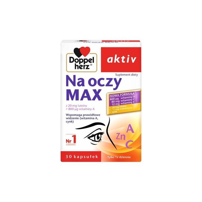 Doppelherz Aktiv Na oczy MAX, kapsułki, 30 szt.