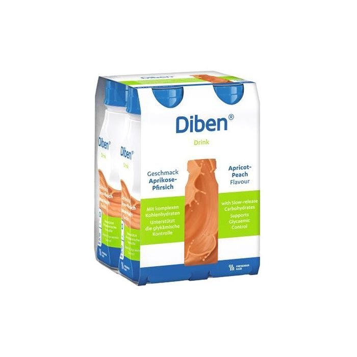 Diben Drink, płyn o smaku morela-brzoskwinia, 4 x 200 ml
