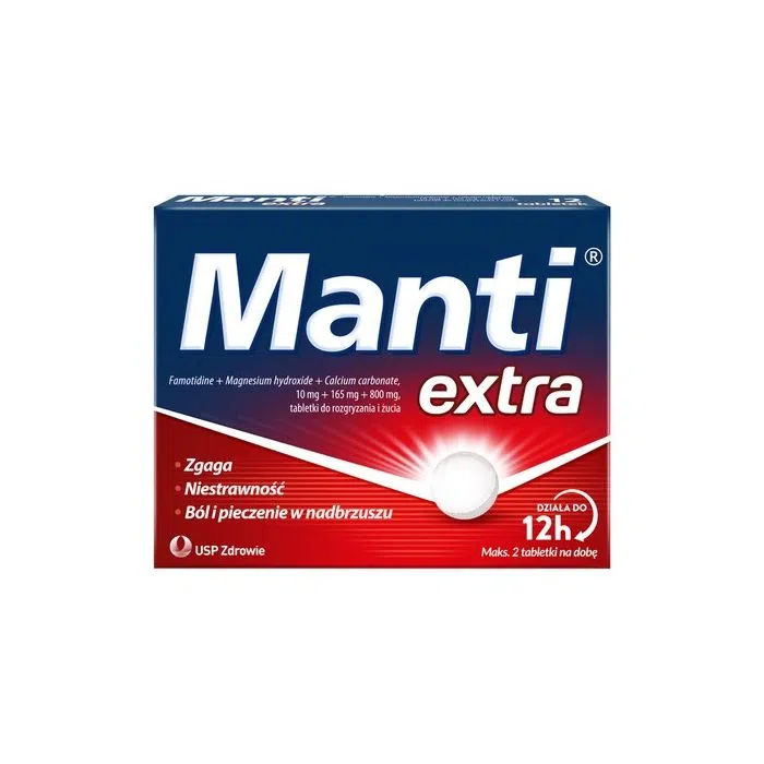 Manti Extra, tabletki do rozgryzania i żucia, 12 szt.