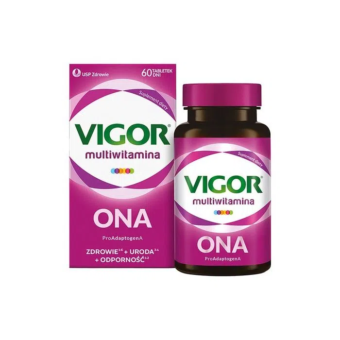 Vigor multiwitamina ONA zestaw witamin i minerałów z ashwagandhą, tabletki, 60 szt.