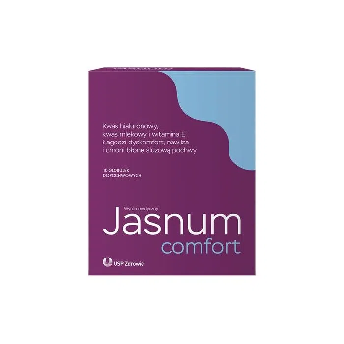 Jasnum Comfort, globulki dopochwowe, 10 szt.