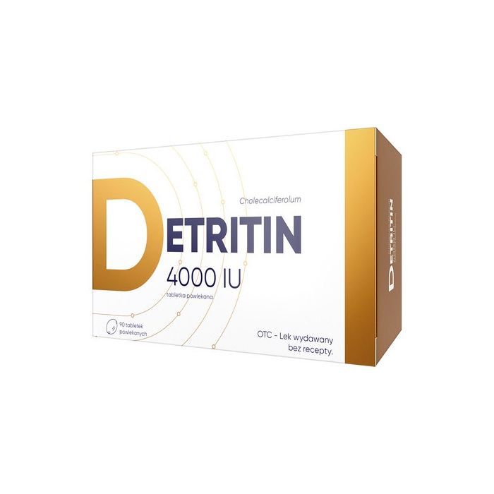 Detritin, 4000 IU, tabletki powlekane, 90 szt. main product photo