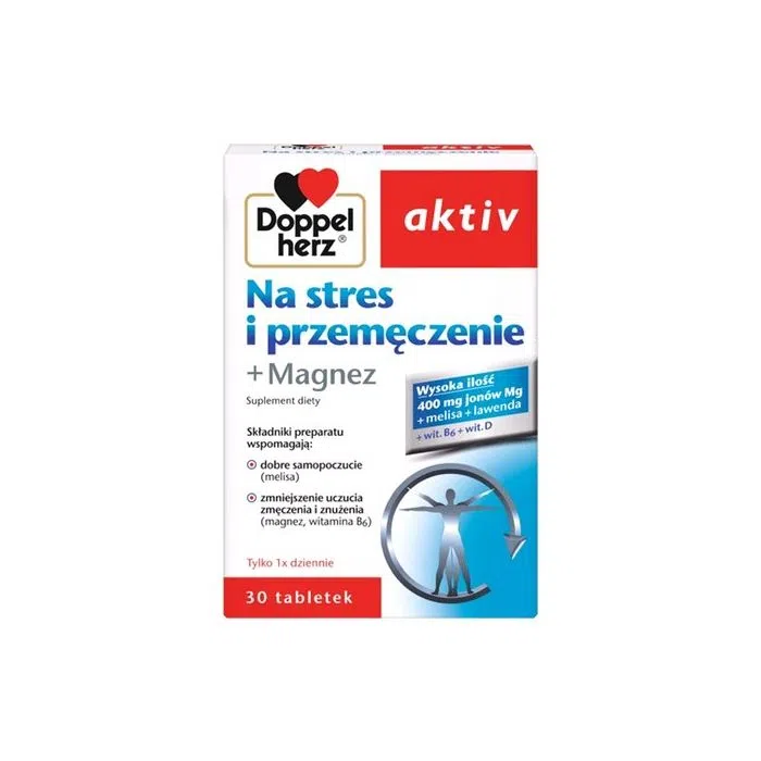 Doppelherz aktiv Na stres i przemęczenie + Magnez, 30 szt.