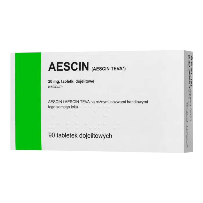 Aescin, 20 mg,tabl.dojelit.,(i.row),Delf,Czechy, 90 szt