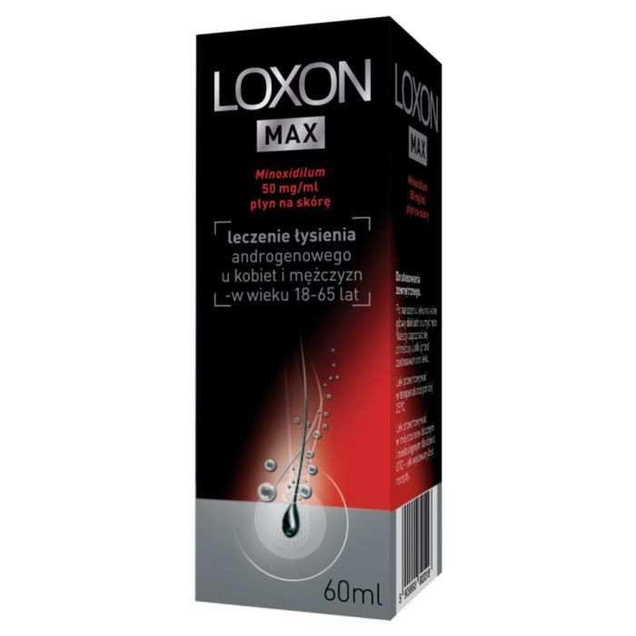Loxon Max (Loxon 5%), 50 mg/ml, płyn na skórę, 60 ml main product photo