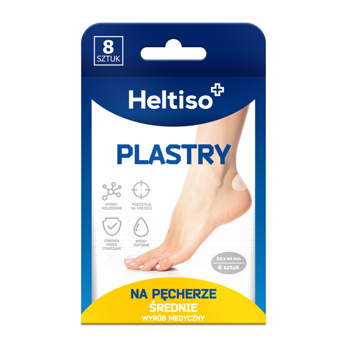 Heltiso plastry na pęcherze średnie, 8 sztuk