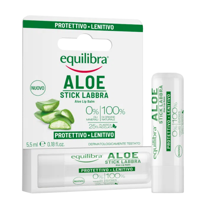 Equilibra, Aloesowy balsam do ust w sztyfcie, 5,5 ml