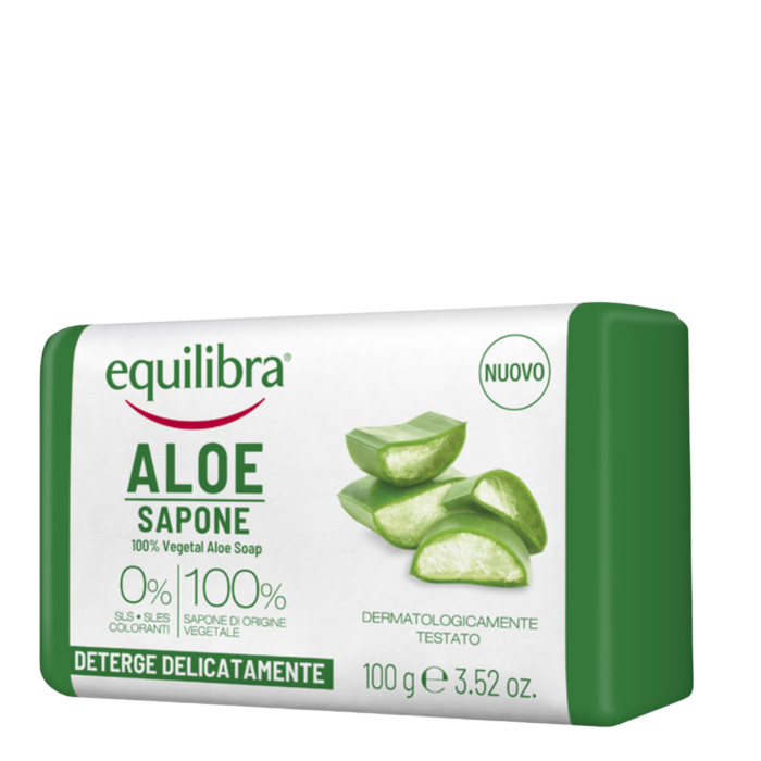 Equilibra, Mydło aloesowe, 100 g