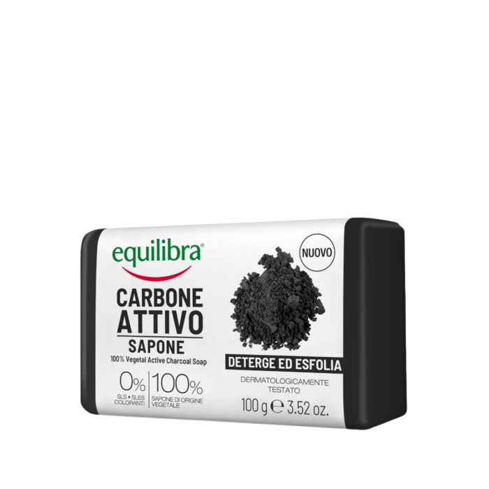 Equilibra, Mydło oczyszczające z aktywnym węglem, 100 g main product photo