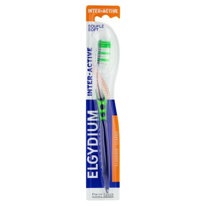 Elgydium Inter-active, szczoteczka do zębów, miękka, 1 szt. main product photo