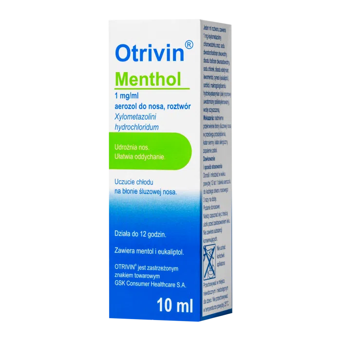 Otrivin Menthol, 1mg/ml,aer.d/nosa,(i.row),Delf,Litwa,10ml
