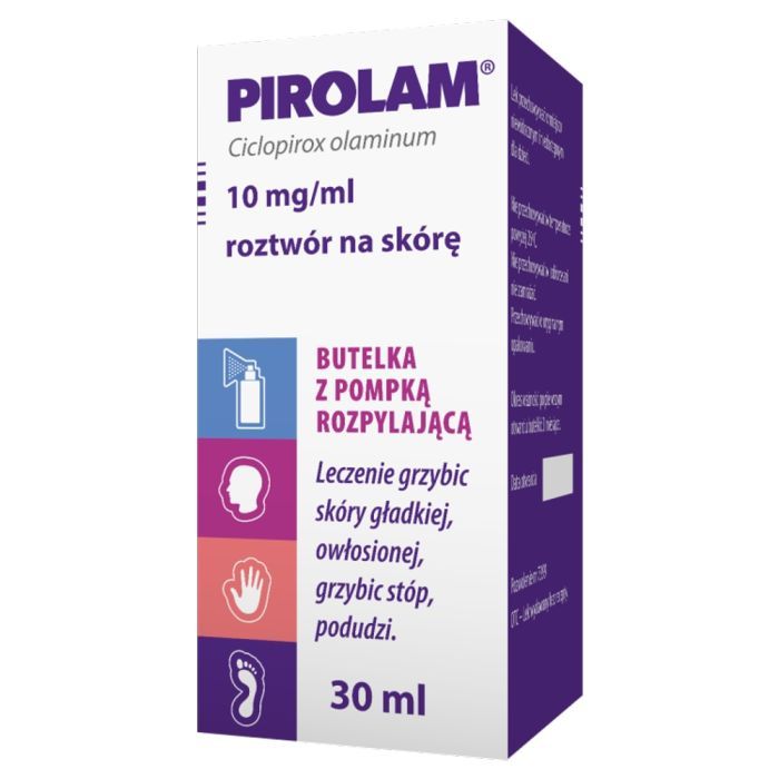 Pirolam, 10 mg/ml, roztwór na skórę, 30 ml main product photo