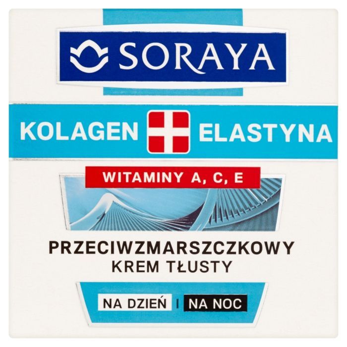Soraya Kolagen + Elastyna, przeciwzmarszczkowy krem tłusty na dzień i na noc, 50 ml main product photo