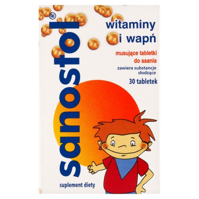 Sanostol, tabletki musujące do ssania, 30 szt.