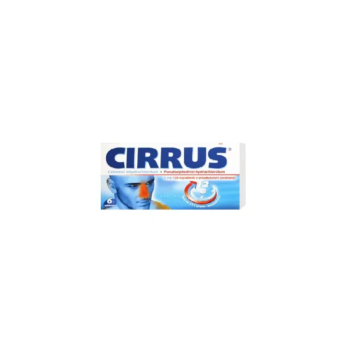 Cirrus Duo (Cirrus), 5 mg+120 mg, tabletki o przedłużonym uwalnianiu, 6 szt.