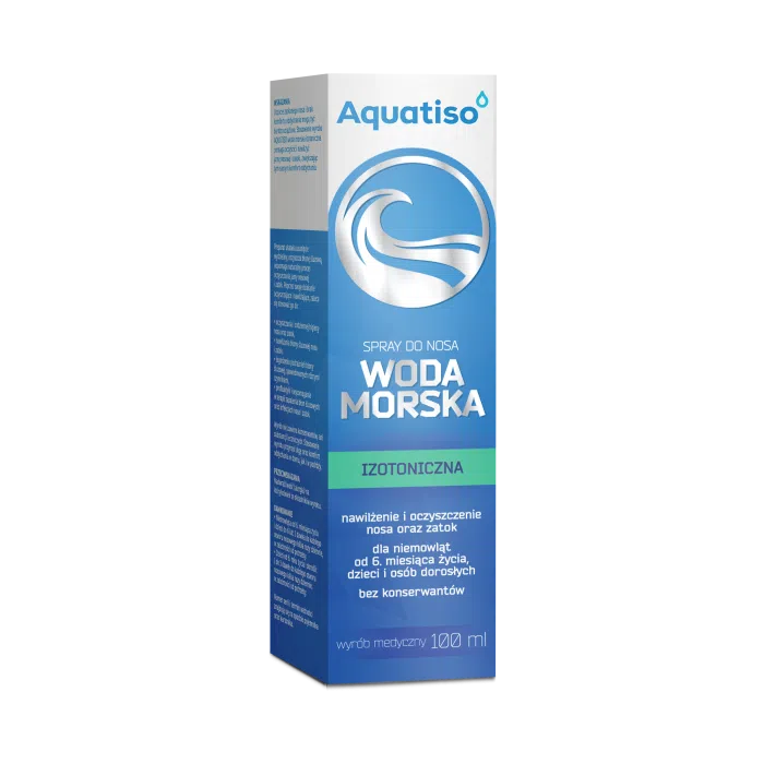 Aquatiso woda morska izotoniczna, spray do nosa, 100 ml