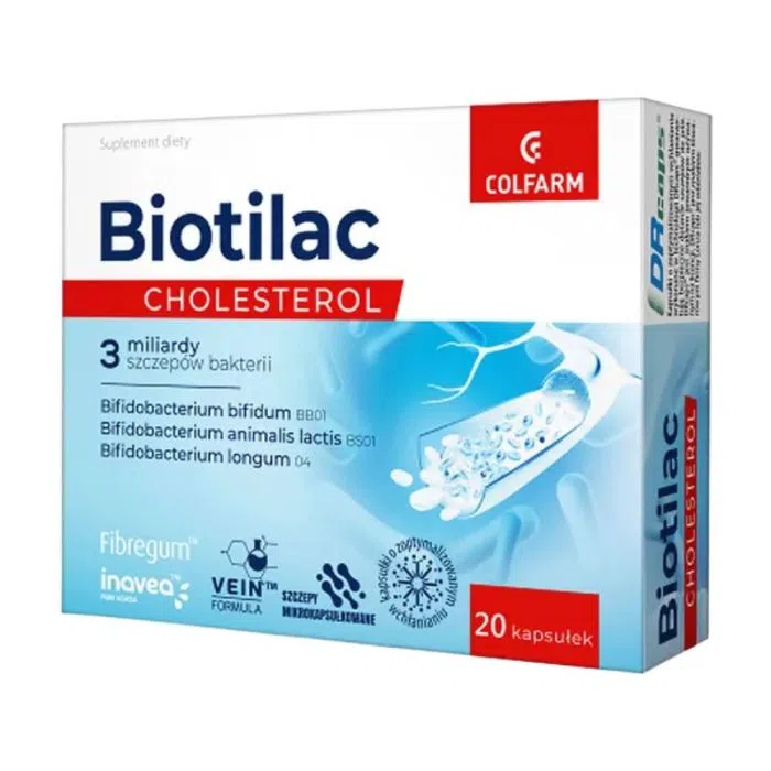 Biotilac Cholesterol, kaps., 20 szt