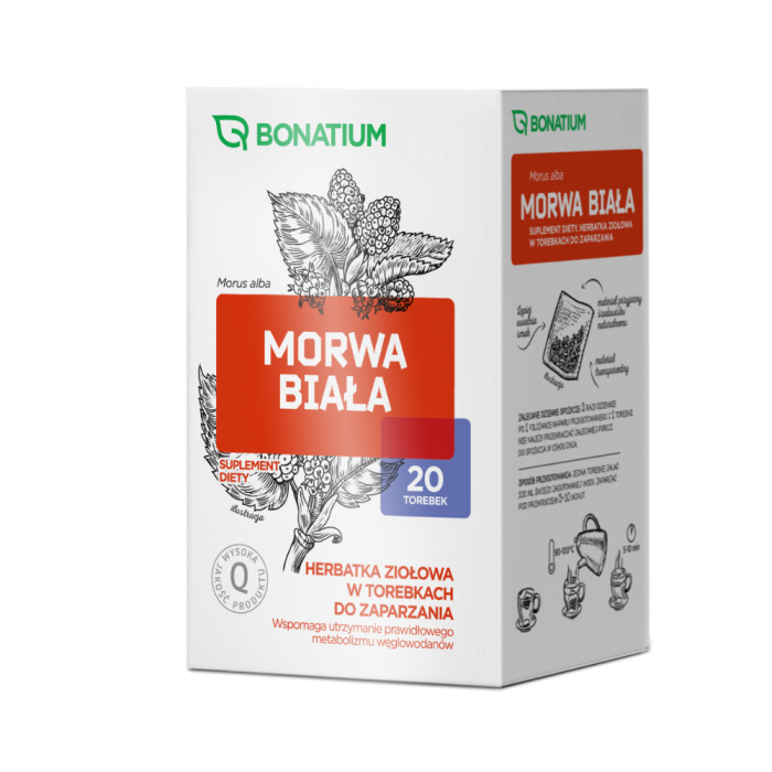 Bonatium Morwa biała, herbatka ziołowa, 20 szt.