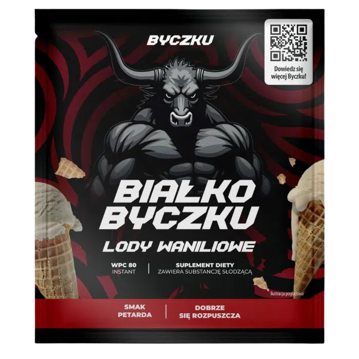 Białko Byczku lody waniliowe, saszetka 30g