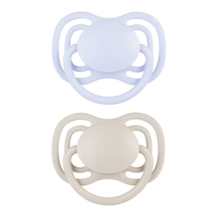 Canpol Babies Smoczek silikonowy 0-6m symetryczny DENTAL AIR, 2 szt. niebieski main product photo