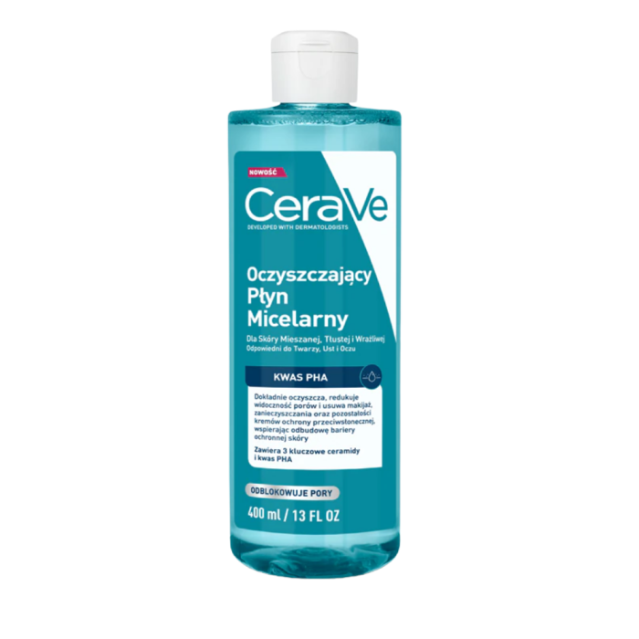 CeraVe, woda micelarna, oczyszczająca, 400 ml