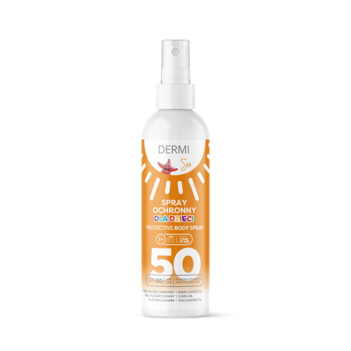 DERMI Sun Spray ochronny dla dzieci SPF 50, 125 ml 