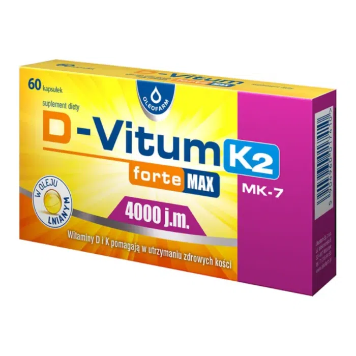 D-Vitum forte Ultra 4000 j.m.K2, kapsułki, 60 szt