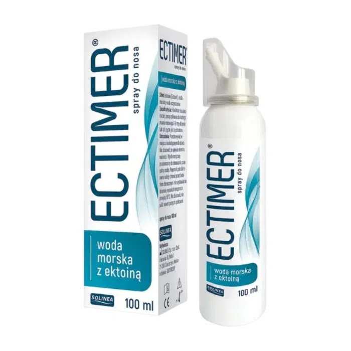 Ectimer, spray, do nosa,woda morska z ektoina, 100 ml