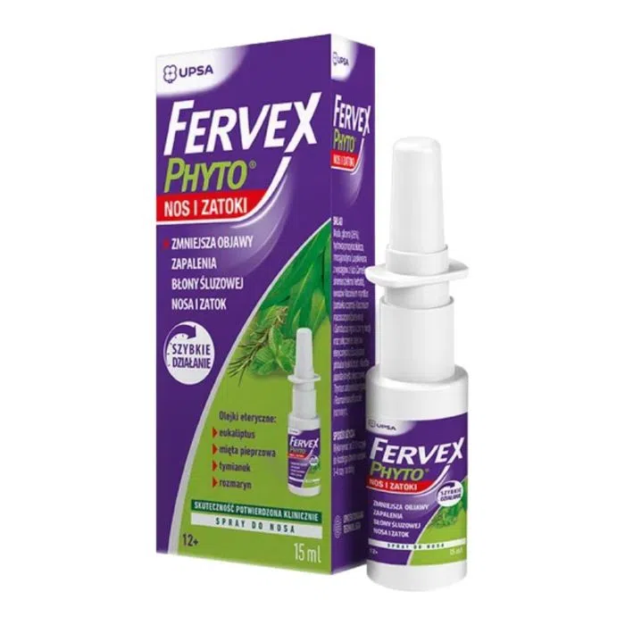 Fervex Phyto nos i zatoki, spray do nosa, 15 ml