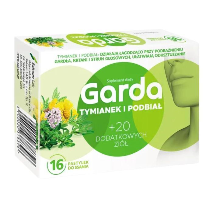 Garda Tymianek i Podbiał, pastylki do ssania, 16 szt. main product photo