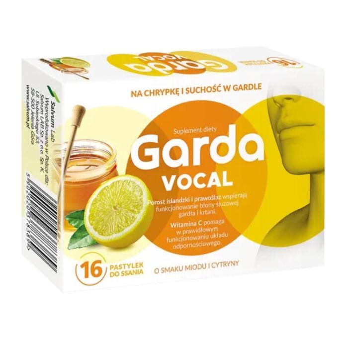 Garda Vocal, pastylki o ssania o smaku miodu i cytryny, 16 szt main product photo