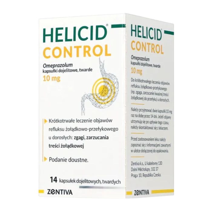 Helicid Control, 10 mg, kapsułki, 14 szt. main product photo