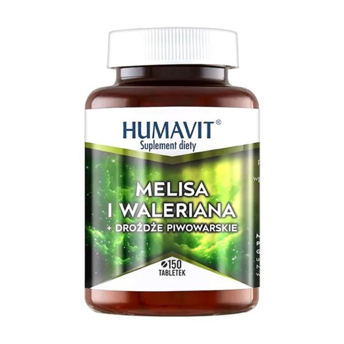 Humavit Melisa i Waleriana + Drożdże Piwowarskie, tabletki, 150 szt. main product photo