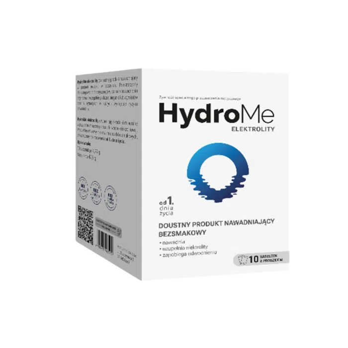 HydroMe Elektrolity doustny produkt nawadniający bezsmakowy, 10 saszetek   