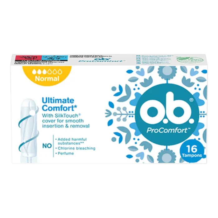 Kenvue, tampon, OB ProComfort Normal, 16 szt