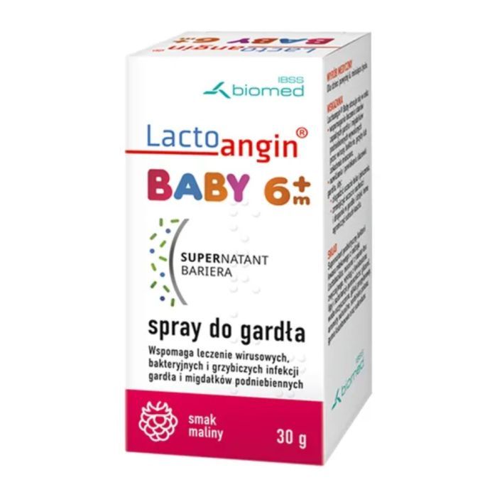 Lactoangin Baby, spray do gardła, smak malinowy, 30 g main product photo