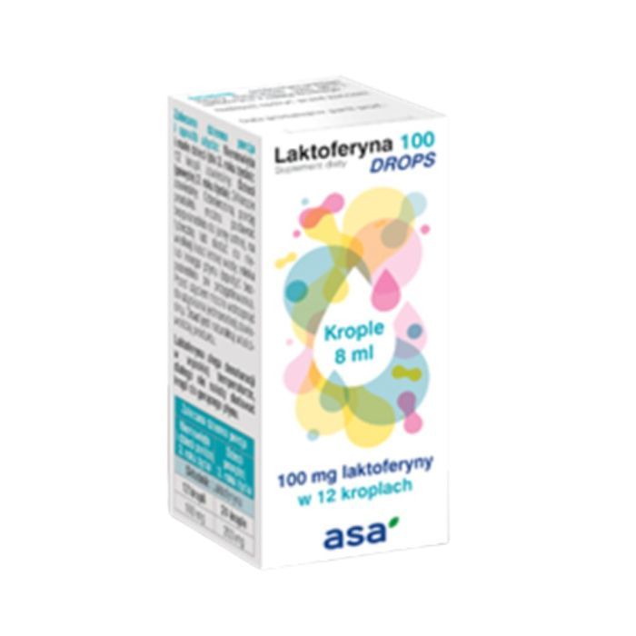 Laktoferyna 100 Drops, krople, 8 ml