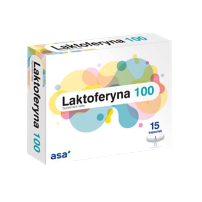 Laktoferyna 100, kapsułki, 15 szt.