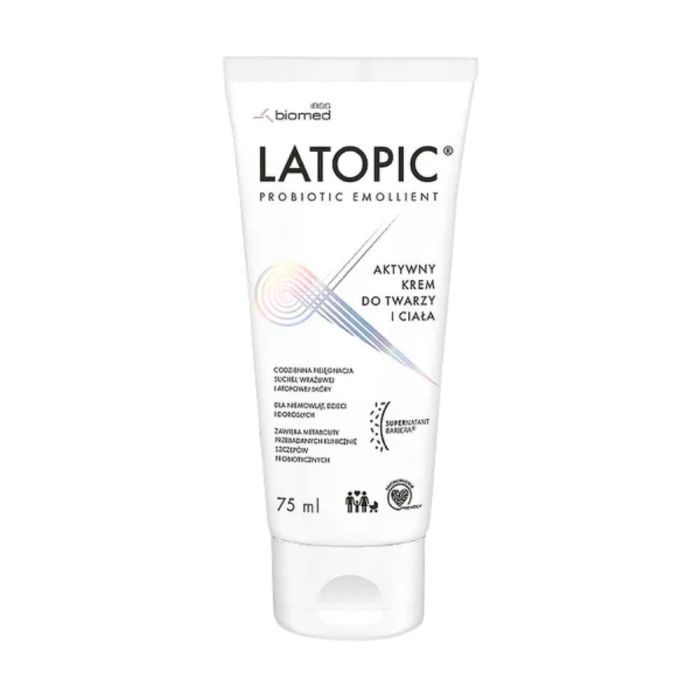 Latopic, aktywny krem do twarzy i ciała, 75 ml main product photo