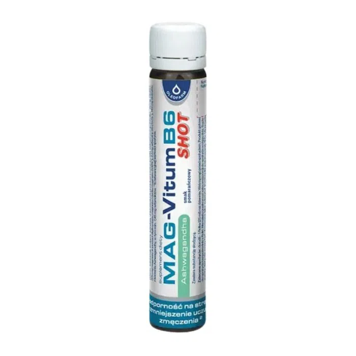Mag-Vitum B6 Ashwagandha shot, plyn, 25 ml