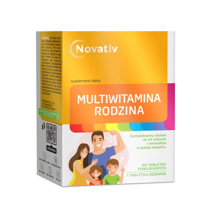 Novativ Multiwitamina Rodzina, tabletki, 60 sztuk