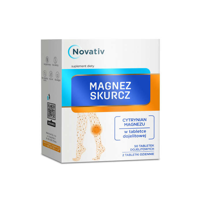 Novativ Magnez Skurcz, tabletki dojelitowe, 50 sztuk main product photo