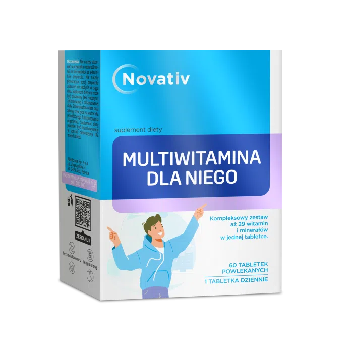 Novativ Multiwitamina dla Niego, tabletki powlekane, 60 sztuk